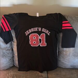 Rick Springfield Jessie’s Girl Black and Red Top